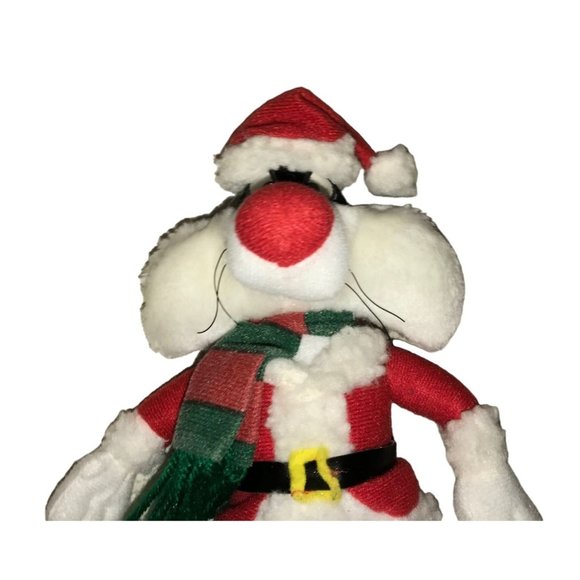 Looney Toons SYLVESTER Santa Suit Plush - Christmas Toy Collectible 9" Tall - Picture 2 of 5